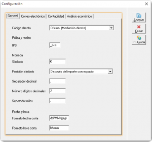 Configuración